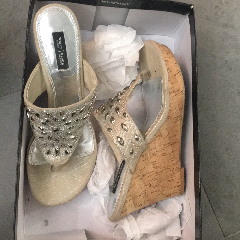 White and black shoes